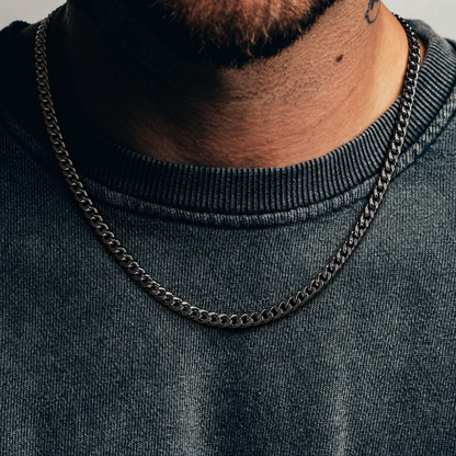 Cuban Chain (Black) - 7mm