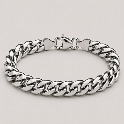 Cuban Bracelet (Sterling Silver) - 7mm
