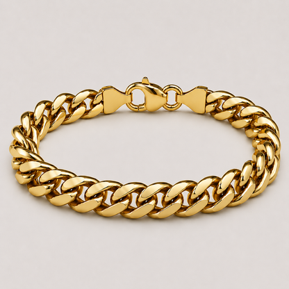Cuban Bracelet (18ct Gold) - 7mm
