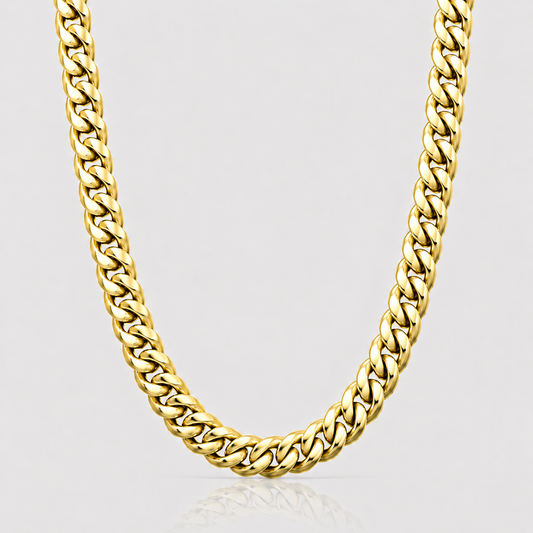 Cuban Chain (18ct Gold Vermeil) - 8.5mm