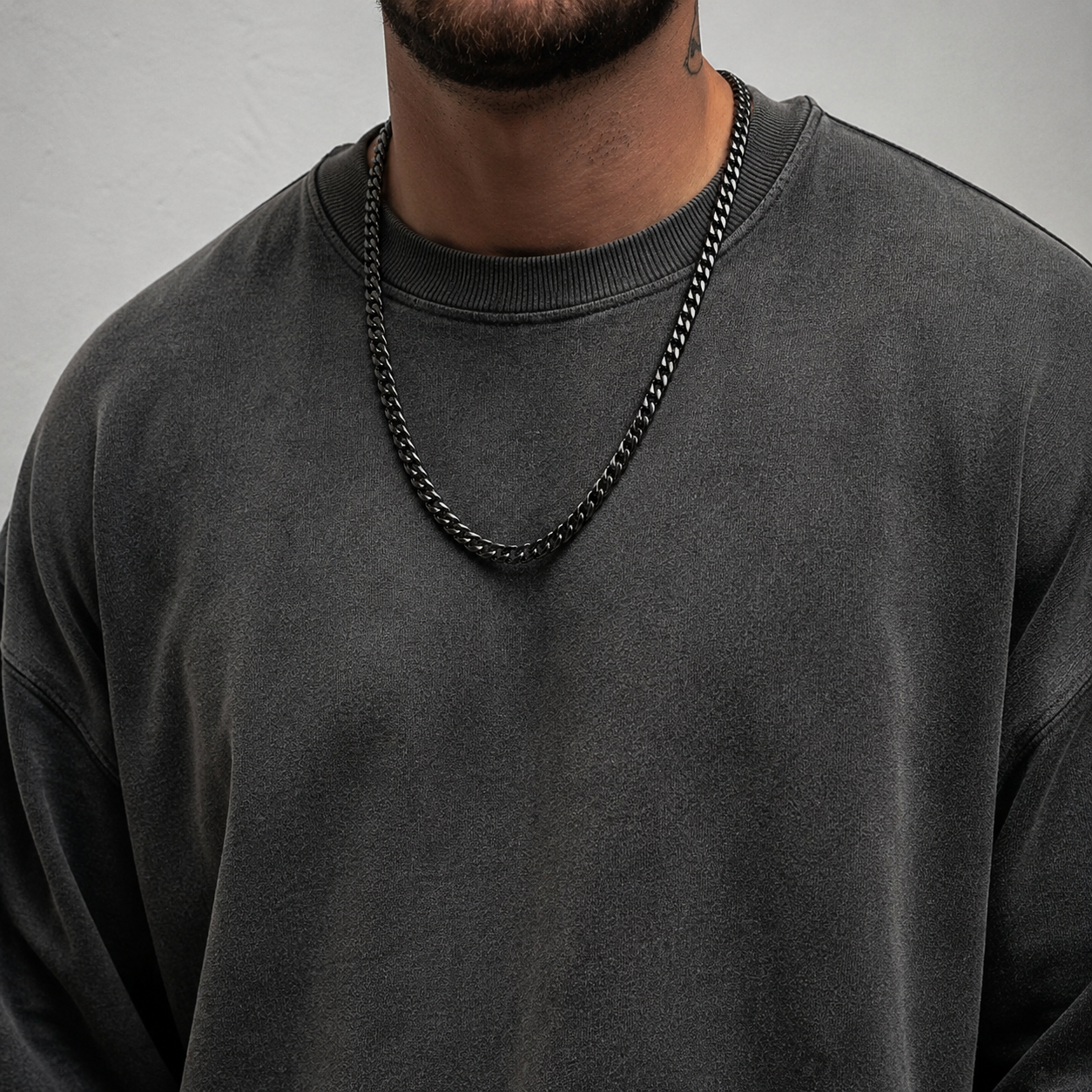 Cuban Chain (Black) - 8.5mm