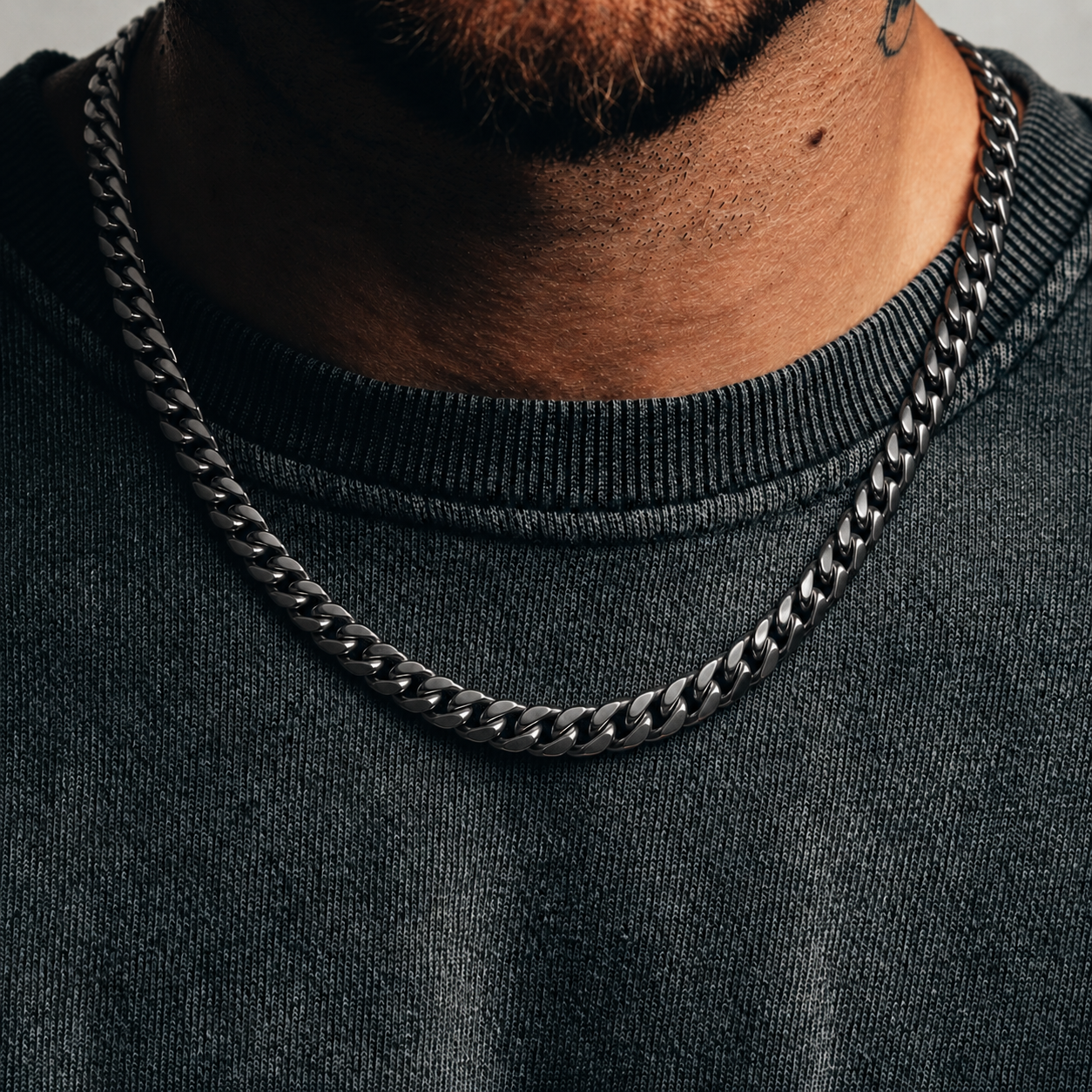 Cuban Chain (Black) - 8.5mm