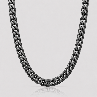 Cuban Chain (Black) - 8.5mm