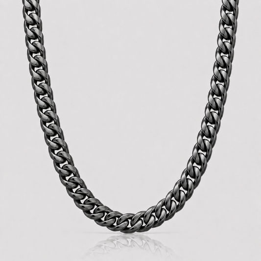 Cuban Chain (Black) - 8.5mm