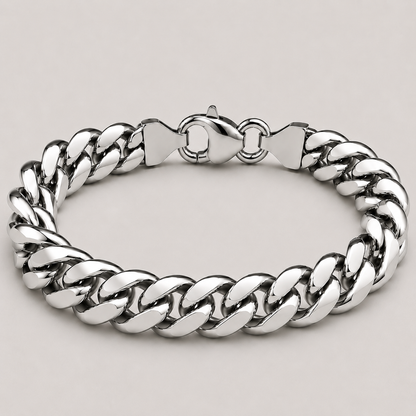 Cuban Bracelet (Sterling Silver) - 8.5mm