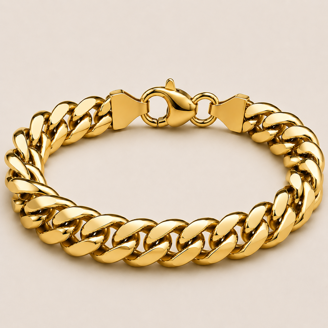 Cuban Bracelet (Solid 9ct Gold) - 8.8mm