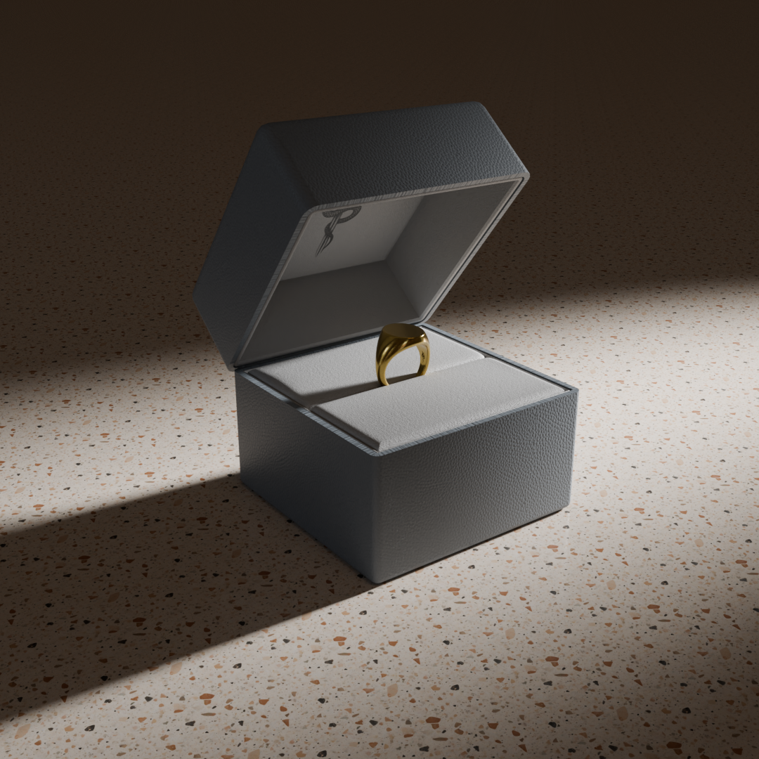Round Signet Ring
