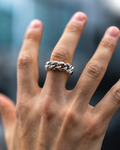 Cuban Link Ring (Silver)