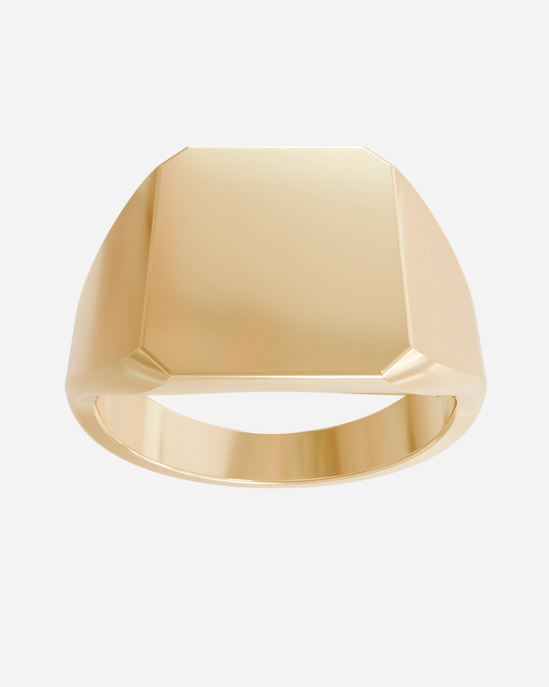 Asscher Signet Ring
