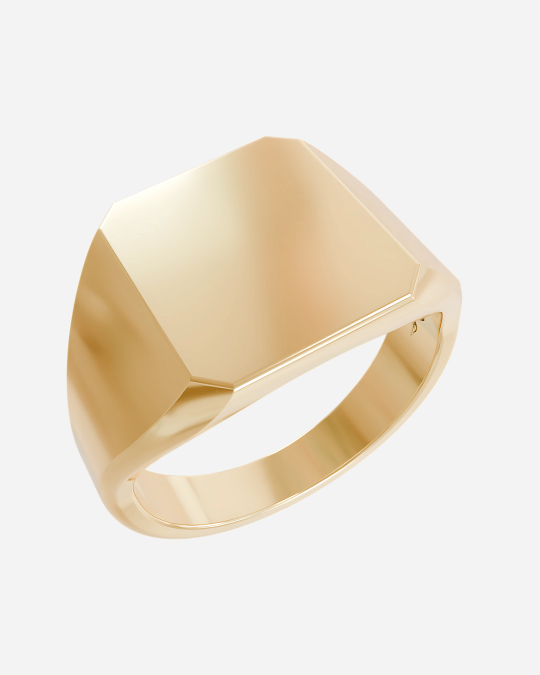 Asscher Signet Ring