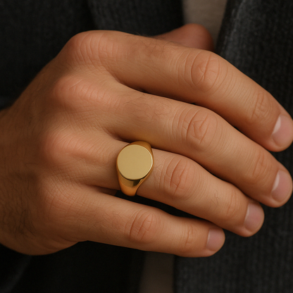 Round Signet Ring