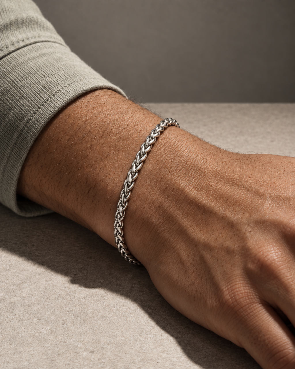 Wheat Bracelet (Sterling Silver) - 3.5mm