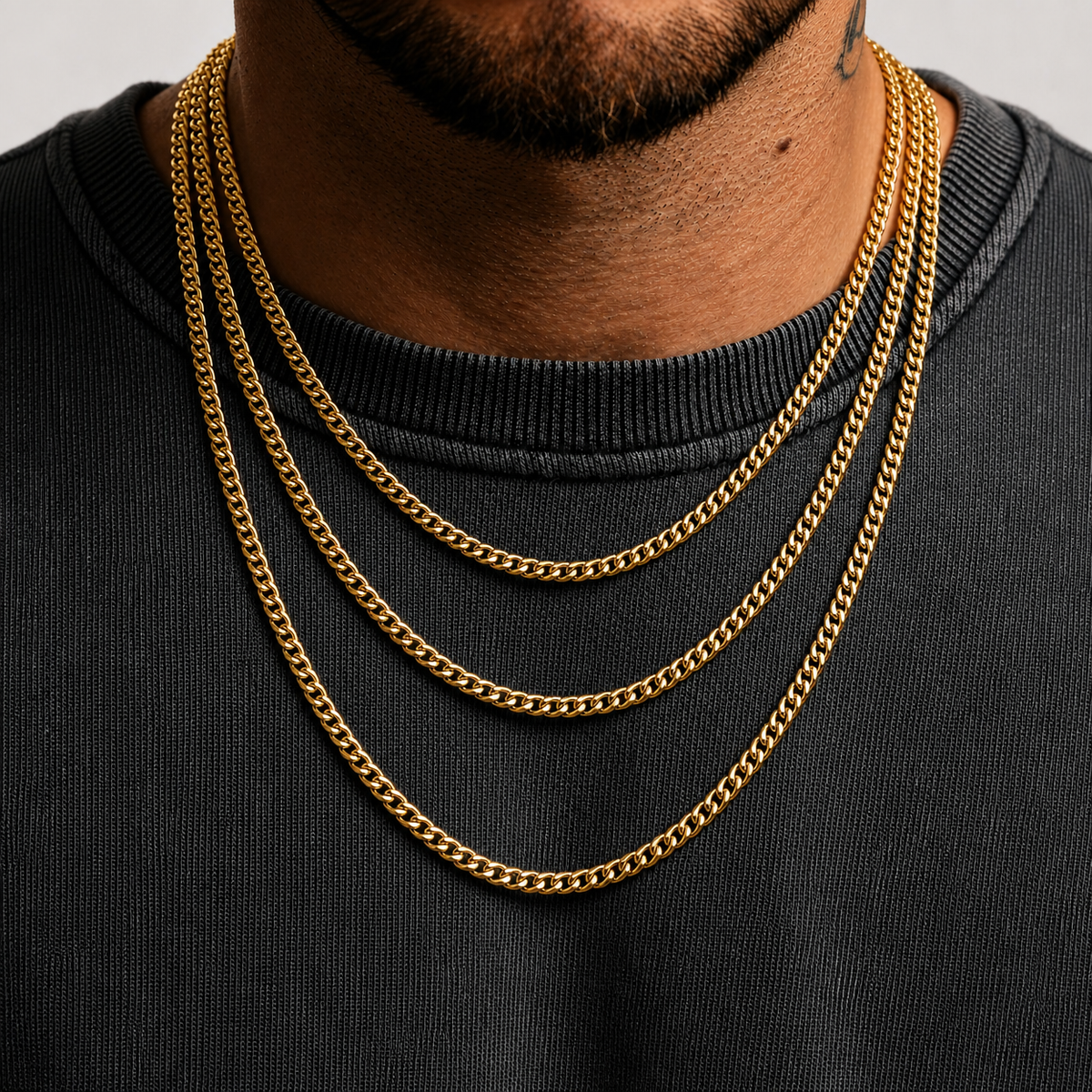 Cuban Chain (Gold) - 4mm