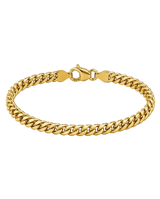 Cuban Bracelet (18k Gold) - 3mm