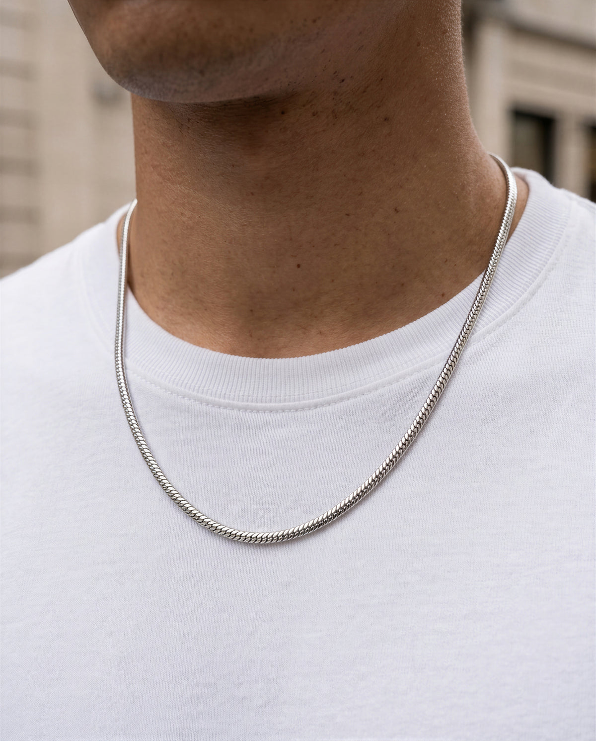 Snake Chain (Sterling Silver) - 4mm