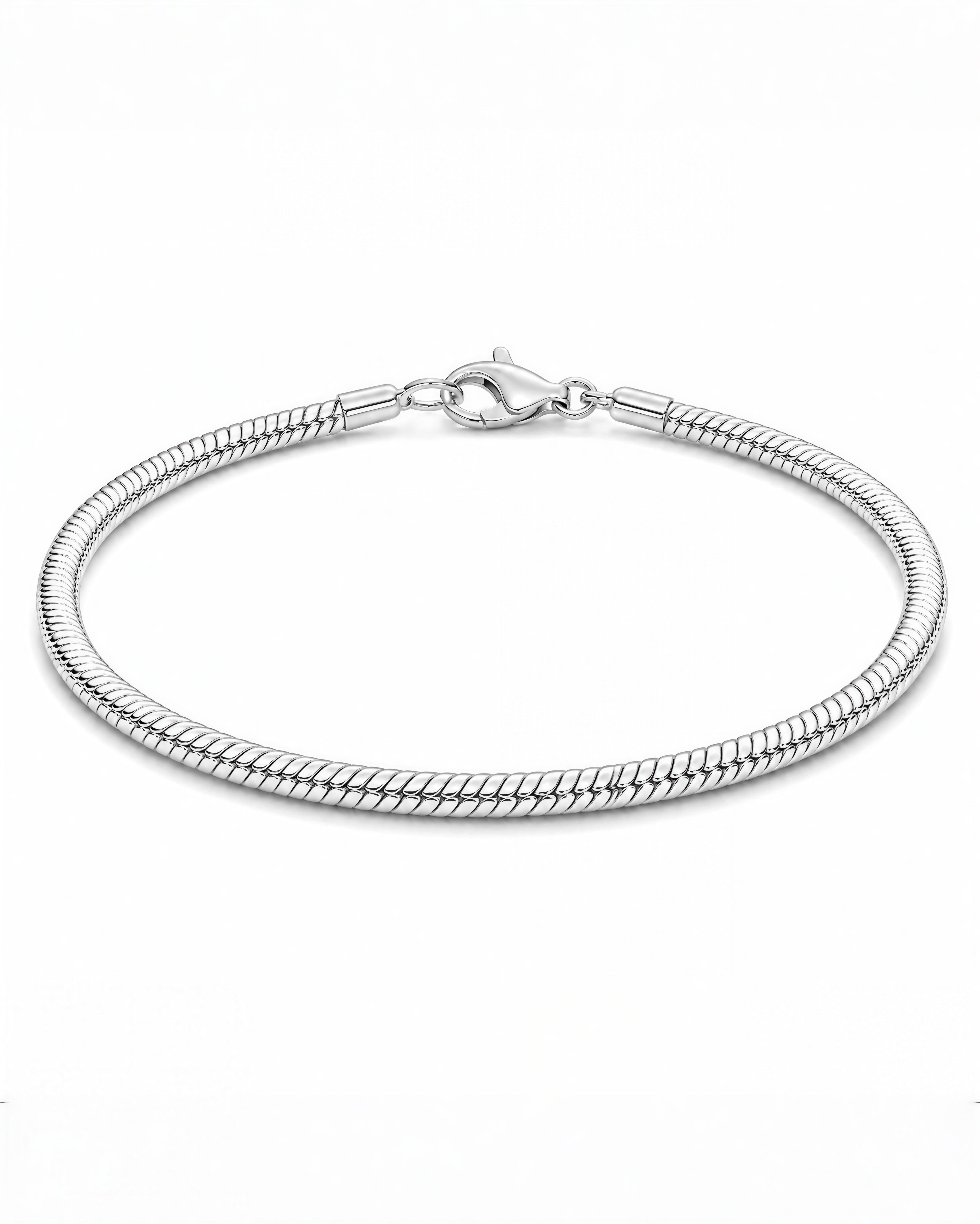 Snake Bracelet (Sterling Silver) - 4mm