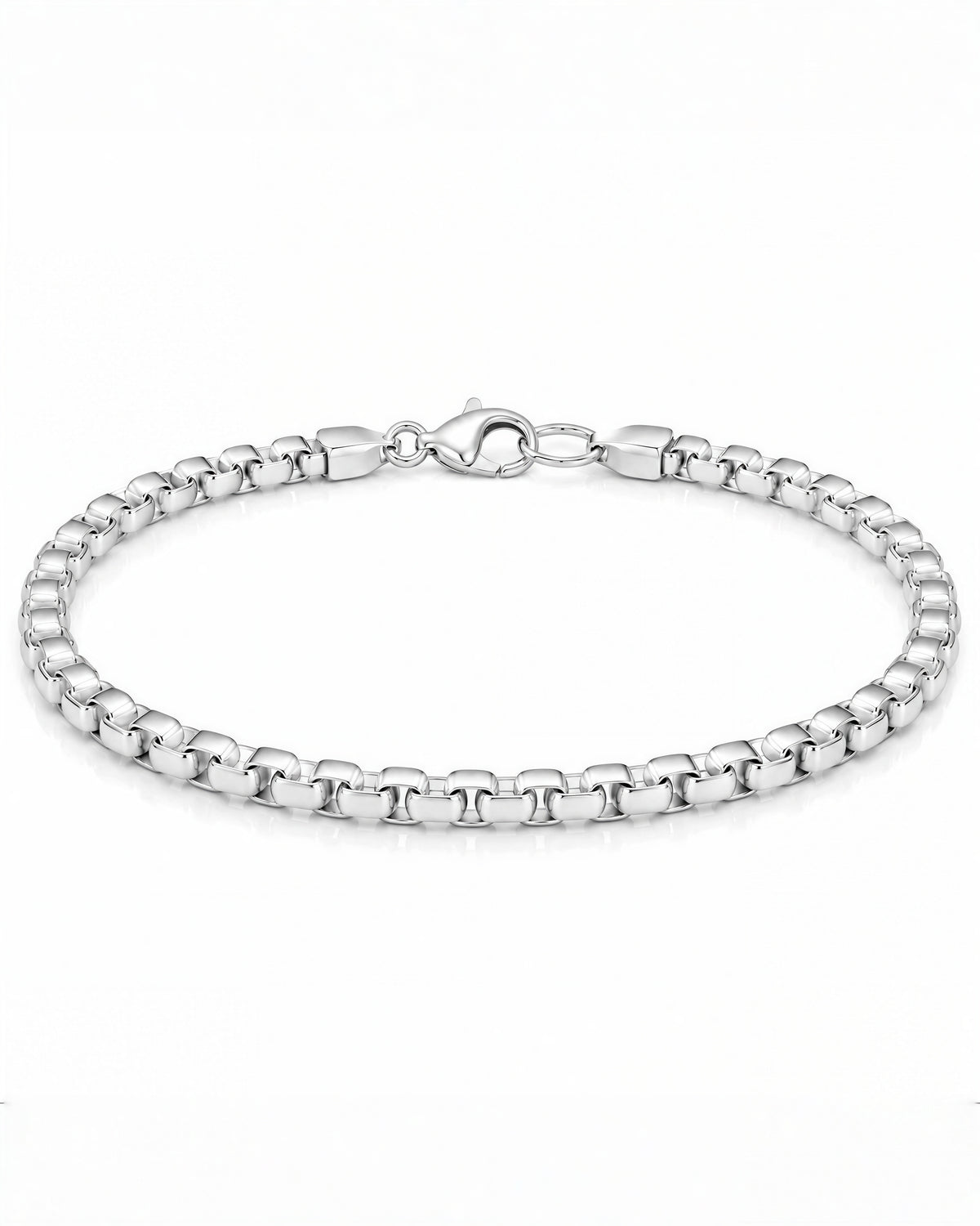 Box Bracelet (Sterling Silver) - 5.5mm