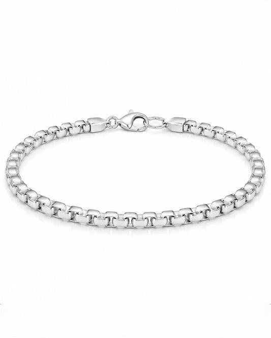 Box Bracelet (Sterling Silver) - 5.5mm