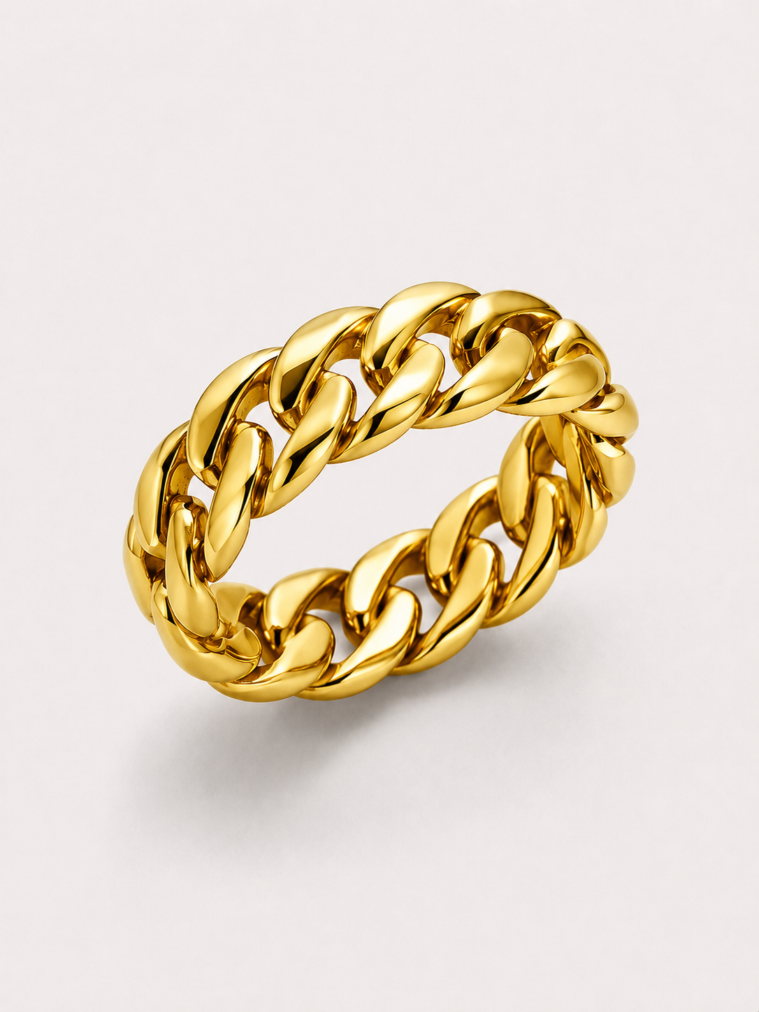 Cuban Link Ring (9k Gold)