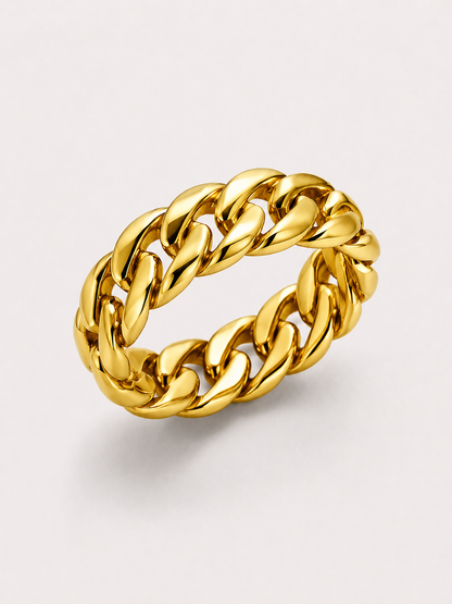 Cuban Link Ring (9k Gold)