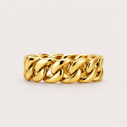 Cuban Link Ring (9k Gold)