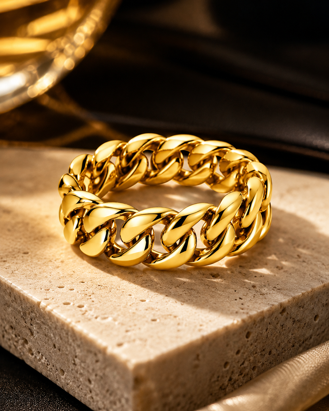 Cuban Link Ring (9k Gold)