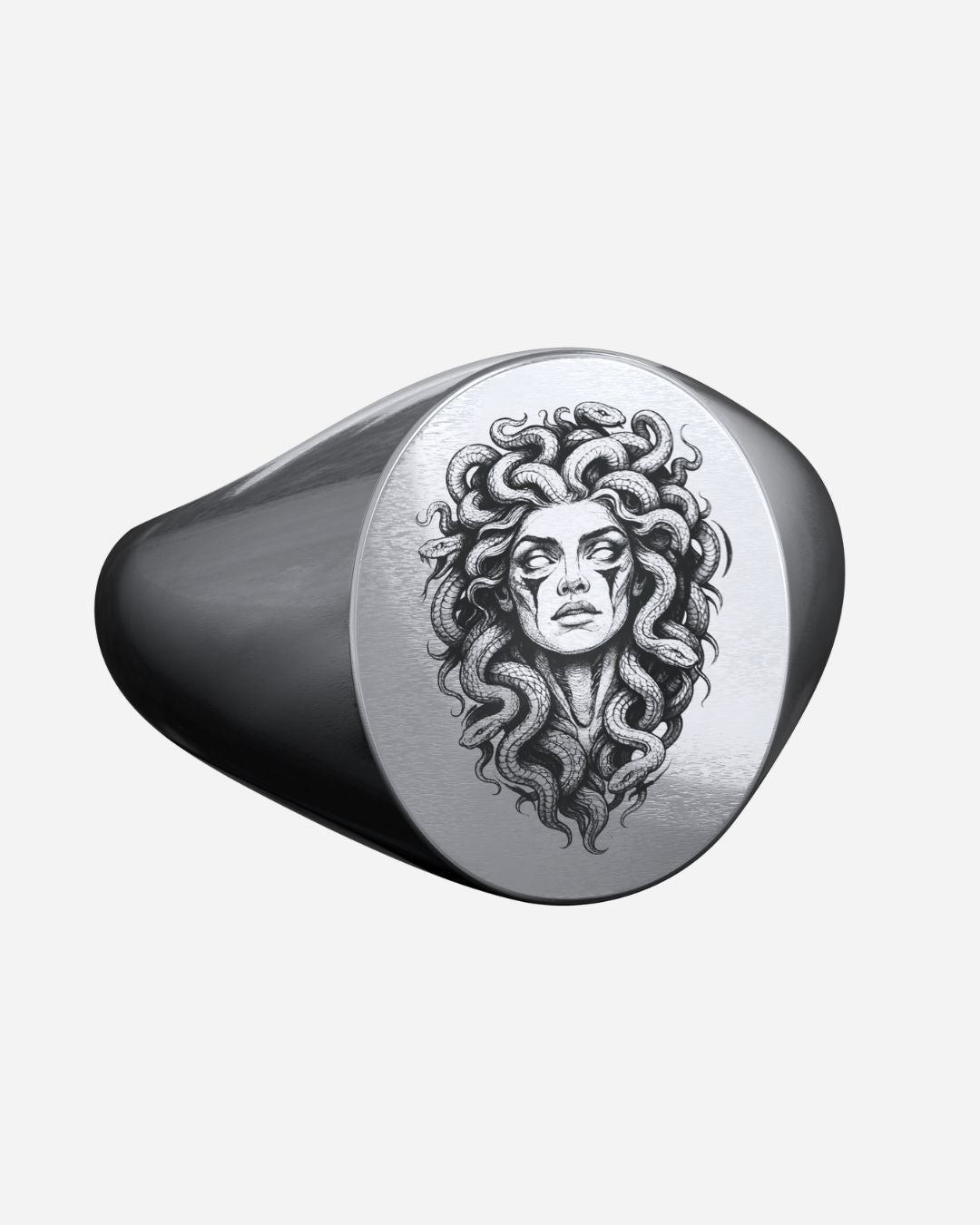 Medusa Signet Ring - Sterling Silver – Invictus London