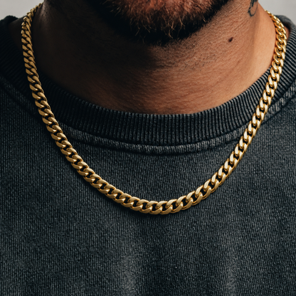 Cuban Chain (18ct Gold Vermeil) - 8.5mm
