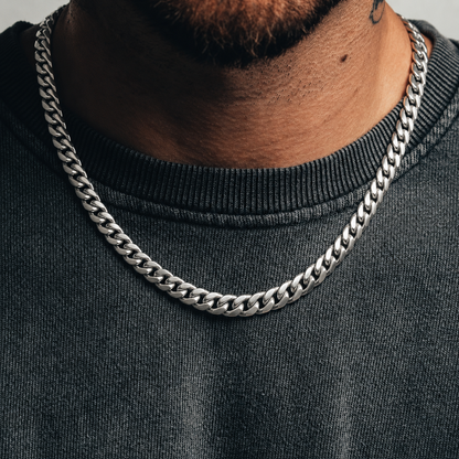 Cuban Chain (Sterling Silver) - 8.5mm