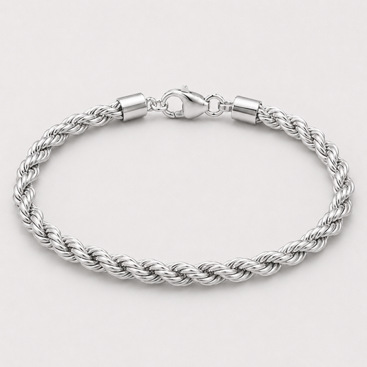 Rope Bracelet (Sterling Silver) - 3.7mm