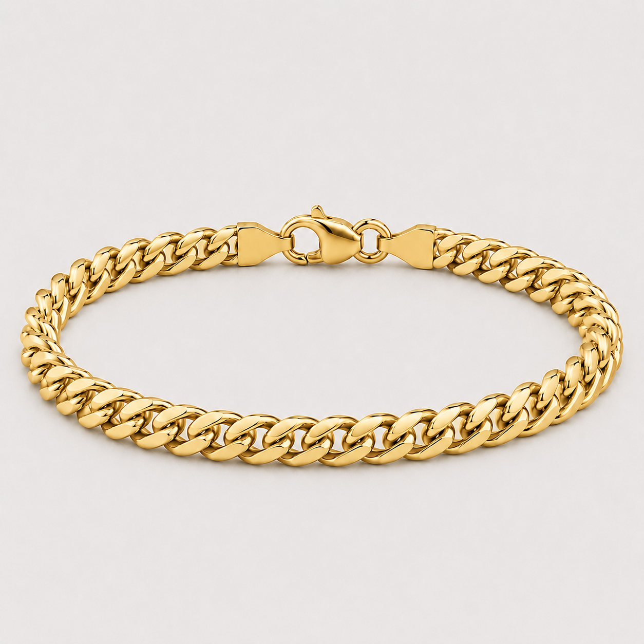 Cuban Bracelet (18ct Gold) - 4mm