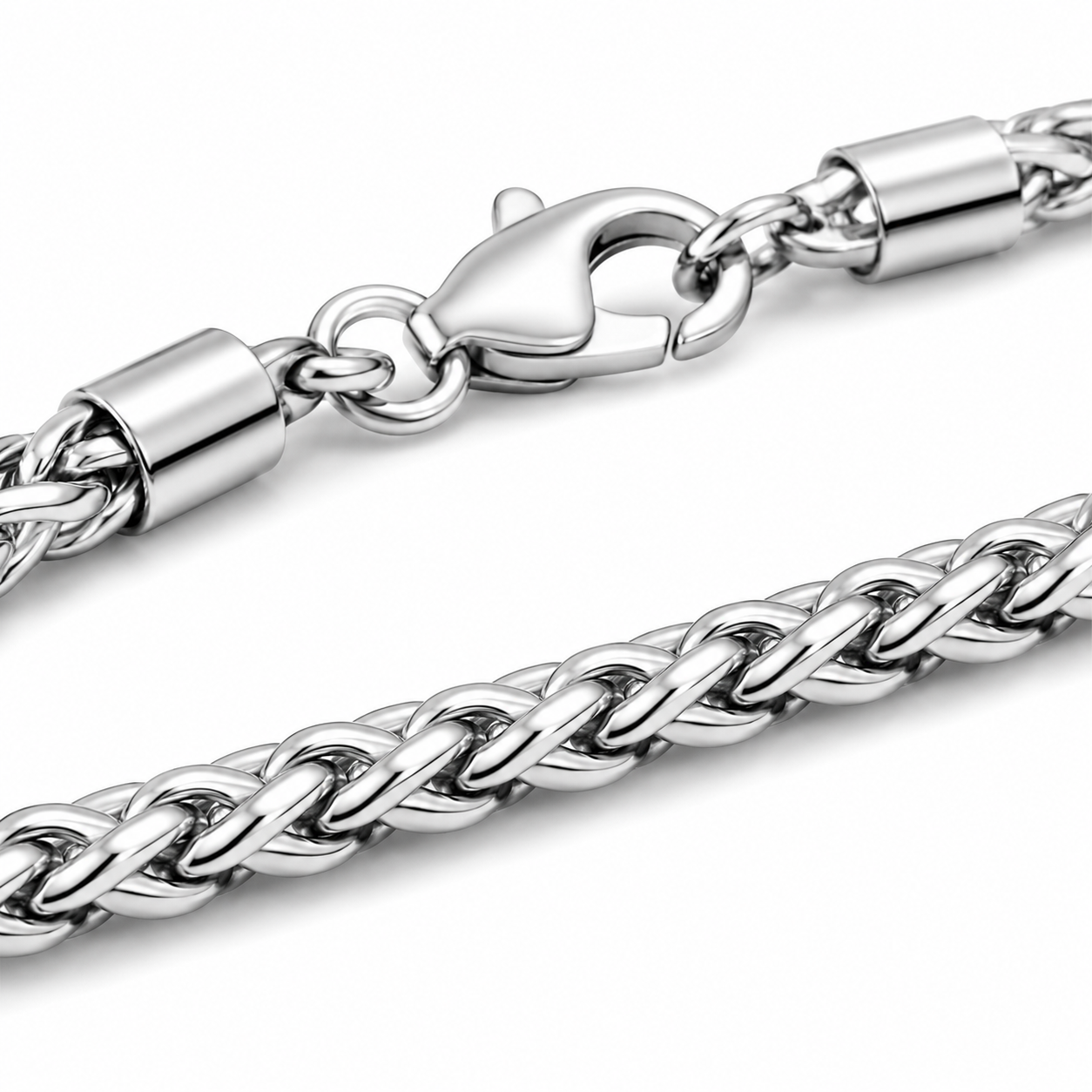 Wheat Bracelet (Sterling Silver) - 3.5mm