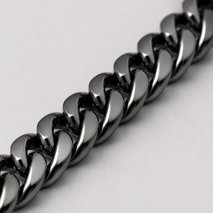 Cuban Chain (Black) - 4mm