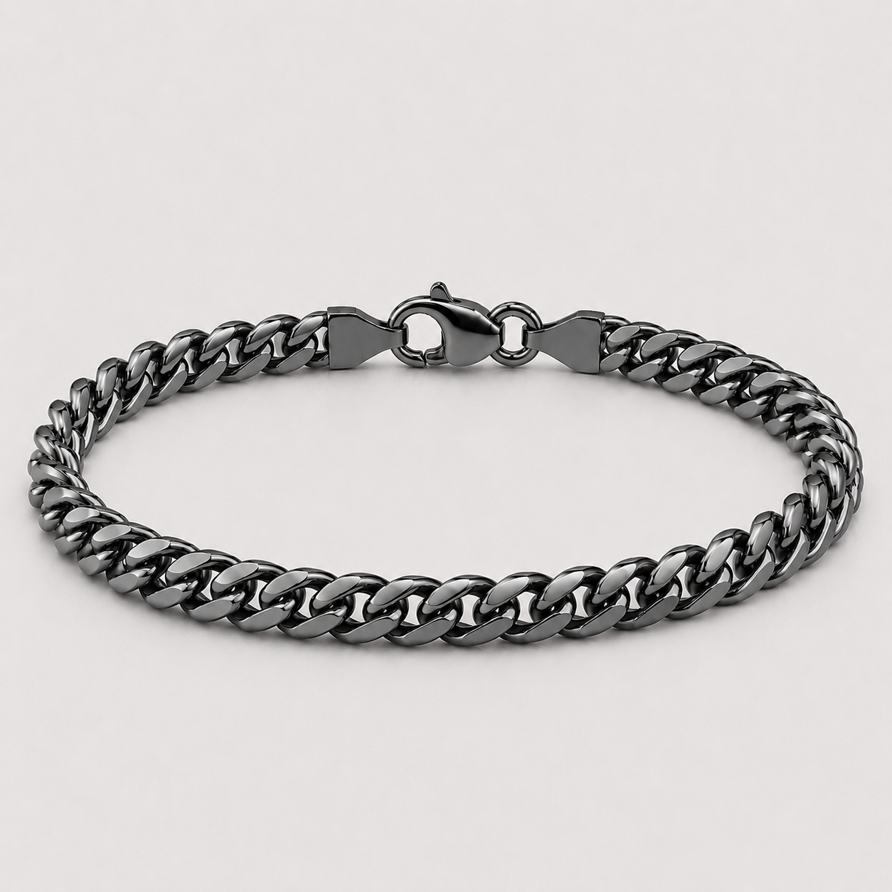 Cuban Bracelet (Black) - 4mm