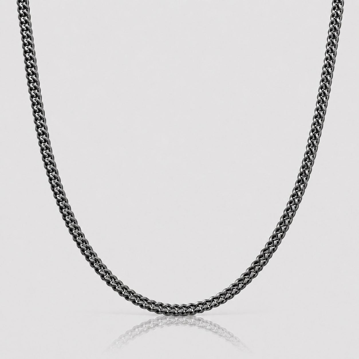 Cuban Chain (Black) - 4mm