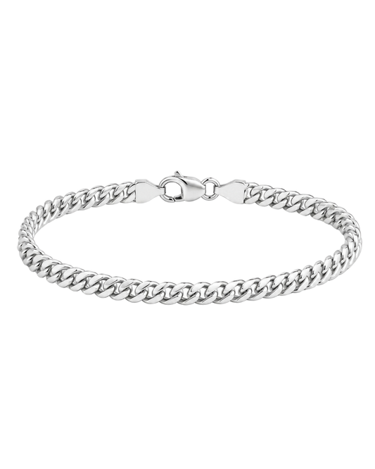 Cuban Bracelet (Sterling Silver) - 3mm