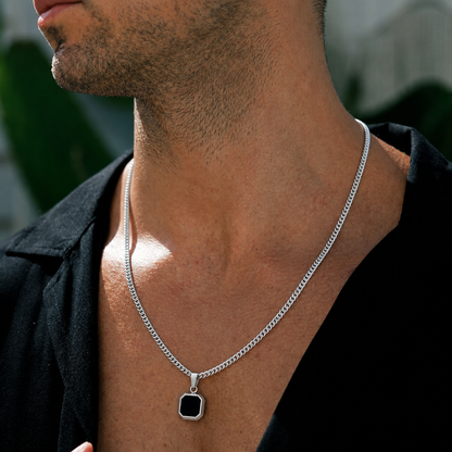 Curb Chain (Sterling Silver) - 4mm