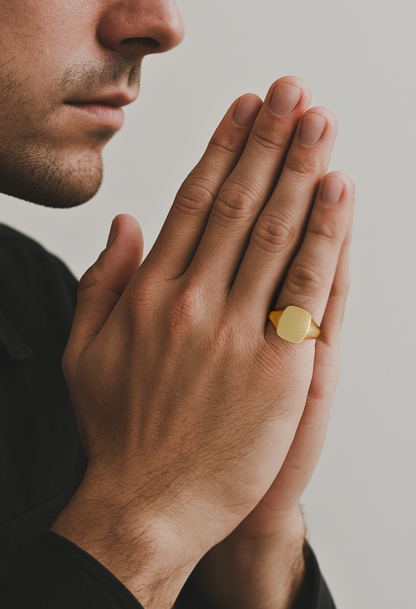 Cushion Signet Ring
