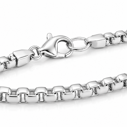 Box Bracelet (Sterling Silver) - 3.5mm