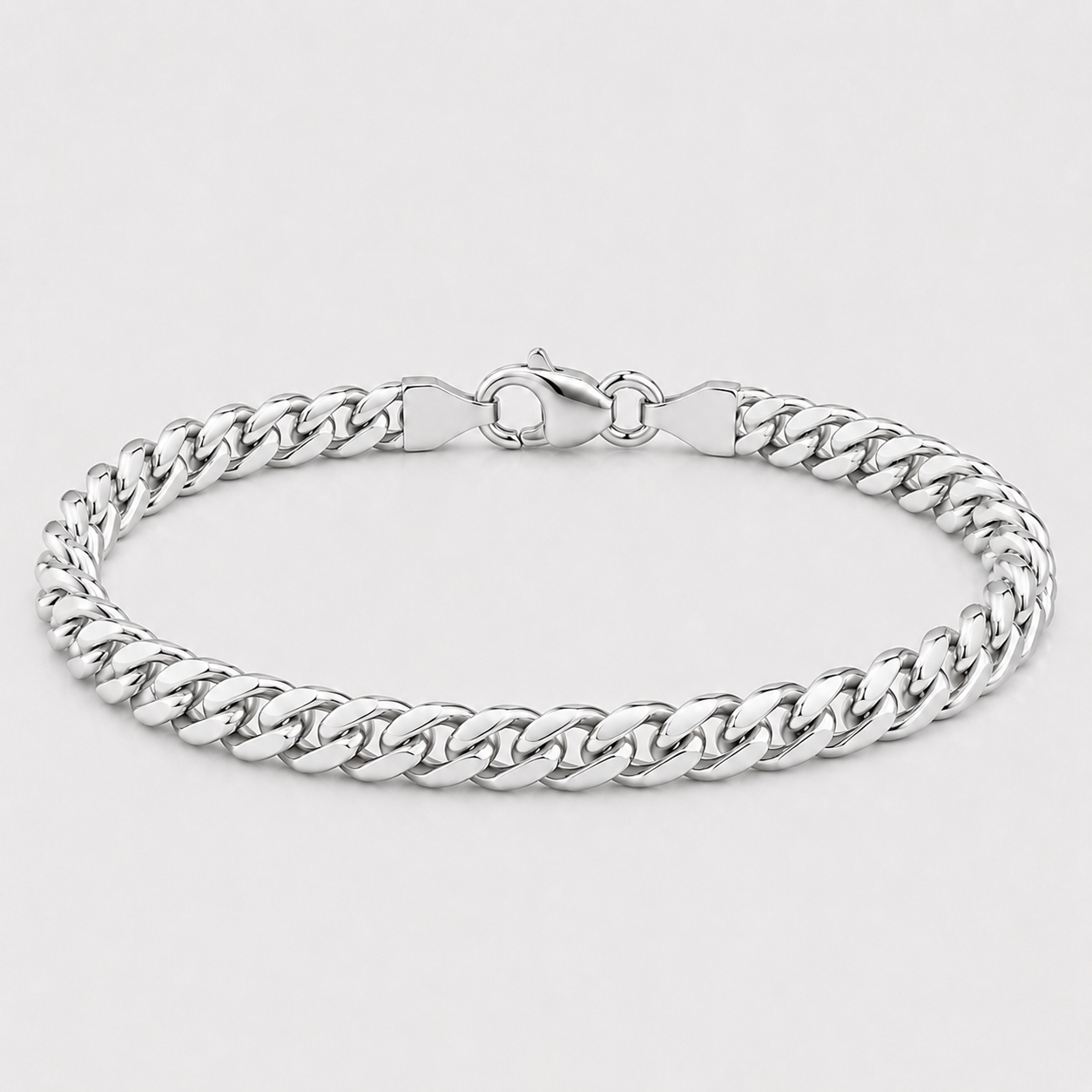 Cuban Bracelet (Sterling Silver) - 4mm