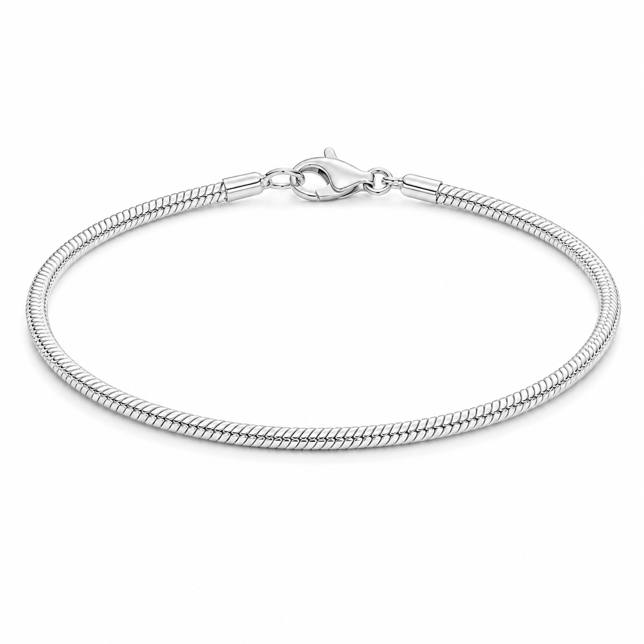 Snake Bracelet (Sterling Silver) - 3mm