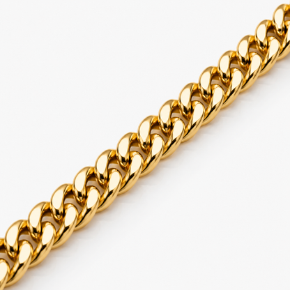 Cuban Chain (Solid 9ct Gold) - 4mm